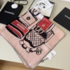 Chanel 100% Silk Handbag-Motif Square Scarf - 90 x 90 cm