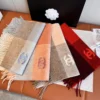 Chanel 100% Cashmere Small Scarf with a Ripple-Textured Finish - Ref. SCCHANEL0306