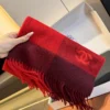 Chanel 100% Cashmere Small Scarf with a Ripple-Textured Finish - Ref. SCCHANEL0307