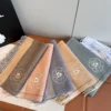 Chanel 100% Cashmere Scarf with a Soft, Fine-Textured Finish - Ref. SCCHANEL0309