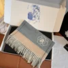 Chanel 100% Cashmere Scarf with a Soft, Fine-Textured Finish - Ref. SCCHANEL0312