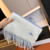 Chanel 100% Cashmere Small Scarf with a Ripple-Textured Finish - Ref. SCCHANEL0316