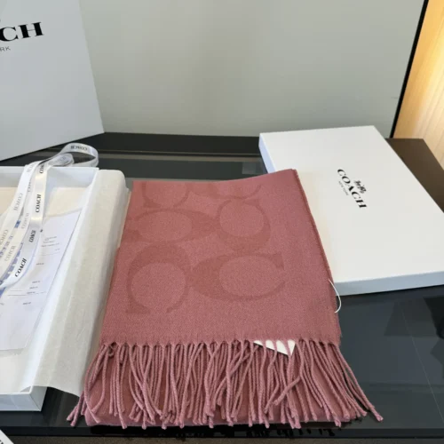 Coach Signature Monogram 97% Wool 3% Cashmere Shawl - 48 x 193 cm - Ref. SCCOACH0014