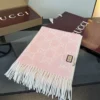 Gucci 100% Cashmere Scarf with a Two-Tone Gradient and Logo Motif - Ref. SCCOACH0021