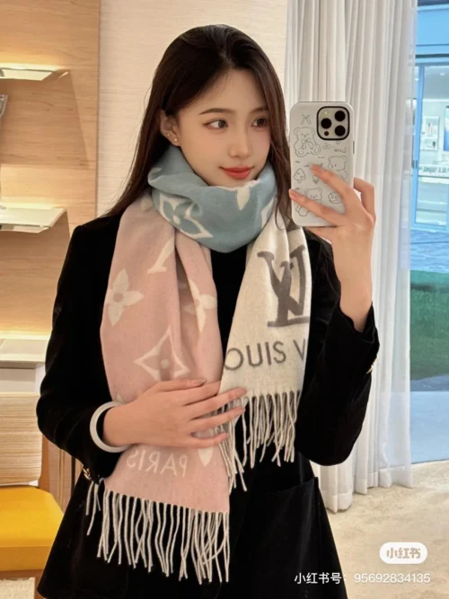Coach Scarf - Model Styling Photo Reference