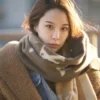 Coach Scarf - Model Styling Photo Reference