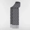 Dior Unisex 100% Cashmere Two-Tone Monogram Scarf - 150 x 18 cm - Ref. SCDIOR0001