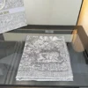Dior Toile de Jouy Velvet Square Scarf with Jungle Tiger Motifs - 90 x 90 - Ref. SCDIOR0005