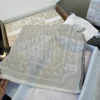 Dior Blush Pink Jacquard Square Scarf and Shawl - Ref. SCDIOR0009
