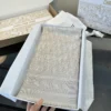 Dior Blush Pink Jacquard Square Scarf and Shawl - Ref. SCDIOR0009