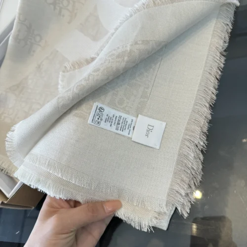 Dior Blush Pink Diamond-Jacquard Square Scarf and Shawl