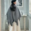 Dior Heavyweight 100% Wool Cape with Monogram Lettering - Ref. SCDIOR0011