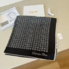 Dior 100% Silk Twill Printed Square Scarf with Hand-Rolled Edges - 90 x 90 cm - Ref. SCDIOR0026