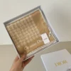 Dior 100% Silk Twill Printed Square Scarf with Hand-Rolled Edges - 90 x 90 cm - Ref. SCDIOR0027