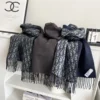 Dior DD-Motif Scarf with Delicate Fringed Edges - 36 x 180 cm - Ref. SCDIOR0033