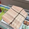 Dior Houndstooth Scarf with Delicate Fringed Edges - Ref. SCDIOR0039