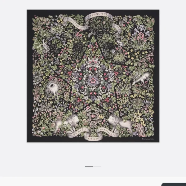 Dior Around the World Reversible 18-Momme Silk Twill Square Scarf - 90 x 90 cm - SDO2515