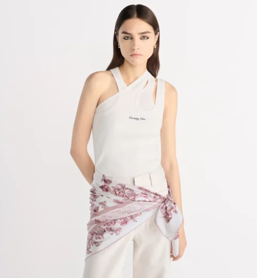 Dior Camo Papillon Reversible 18-Momme Silk Twill Square Scarf - 90 x 90 cm - SDO2520 - Ref. SCDIOR0047