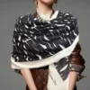 Dior Cashmere Long Scarf and Shawl with Signature Motifs - Ref. SCDIOR0064