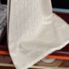 Dior Cashmere Monogram Scarf with Shimmering Silver-Tone Threads - Ref. SCDIOR0074