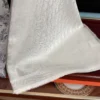 Dior Cashmere Monogram Scarf with Shimmering Silver-Tone Threads - Ref. SCDIOR0075