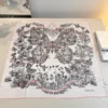Dior Butterfly Around the World 100% Mulberry Silk Square Scarf - 90 x 90 cm - Ref. SCDIOR0125