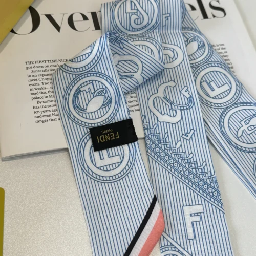 Fendi Twilly-Style Narrow Scarf for Hair and Handbag Styling - Ref. SCFENDI0006