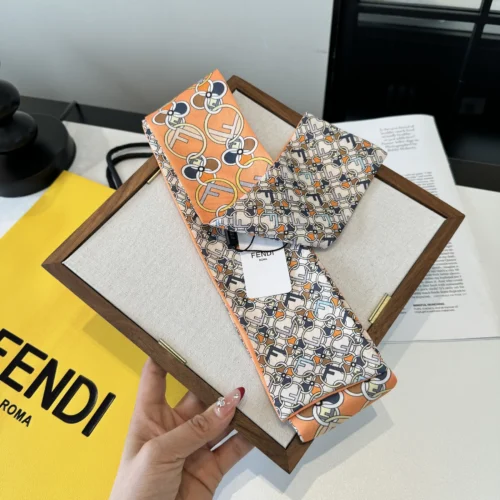 Fendi Twilly-Style Narrow Scarf for Hair and Handbag Styling - Ref. SCFENDI0008