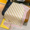 Fendi Reversible 18-Momme Silk Twill Square Scarf - 90 x 90 cm - SFD2602 - Ref. SCFENDI0019