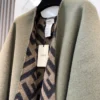 Fendi Reversible Heavyweight Cape with Allover FF Motifs - Ref. SCFENDI0036