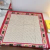 Fendi Silk Square Scarf with FF Lettering Print - Ref. SCFENDI0043