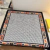 Fendi Silk Square Scarf with FF Lettering Print - Ref. SCFENDI0045