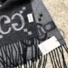 Gucci Unisex 100% Cashmere Reversible Oversized-G Jacquard Scarf - 45 x 200 cm - Ref. SCGUCCI0019