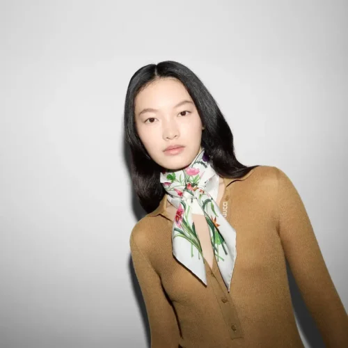 Gucci Floral Reversible 18-Momme Silk Twill Square Scarf - 90 x 90 cm - SGC2511