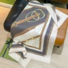 Gucci Reversible 18-Momme Silk Twill Square Scarf - 90 x 90 cm - SGC2610 - Ref. SCGUCCI0045