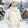 Louis Vuitton Unisex 100% Cashmere Two-Piece Winter Hat and Scarf Set - Ref. SCLV0005