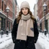 Louis Vuitton Unisex 100% Cashmere Two-Piece Winter Hat and Scarf Set - Ref. SCLV0008