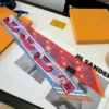 Louis Vuitton Double-Layer Ribbon Scarf with Graffiti Polka-Dot Motifs - Ref. SCLV0048