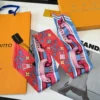 Louis Vuitton Double-Layer Ribbon Scarf with Graffiti Polka-Dot Motifs - Ref. SCLV0048