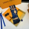 Louis Vuitton Double-Layer Ribbon Scarf with Graffiti Polka-Dot Motifs - Ref. SCLV0050