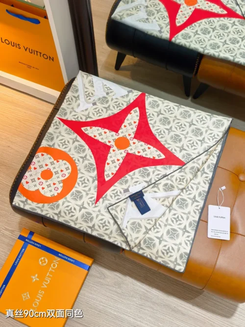 Louis Vuitton Reversible Silk Twill Scarf - 90 x 90 cm