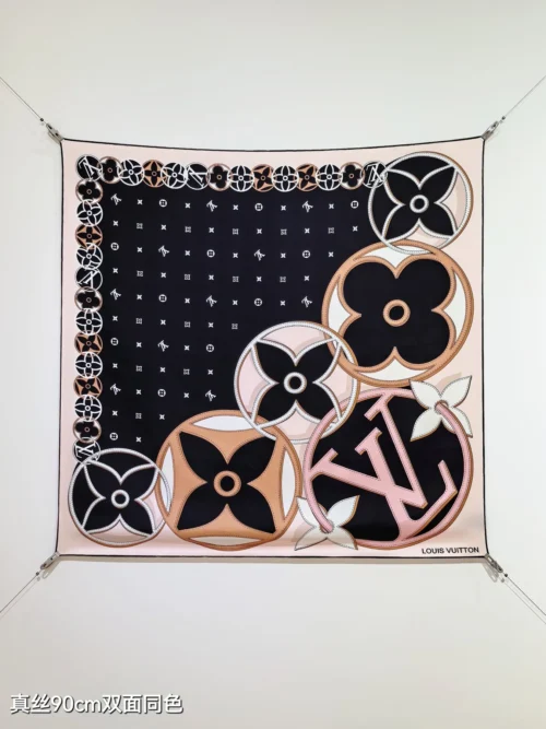 Louis Vuitton Reversible Silk Twill Scarf - 90 x 90 cm