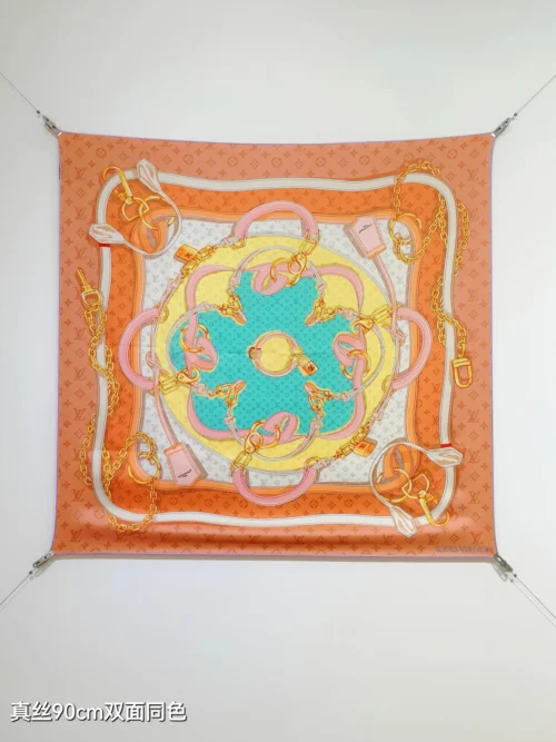 Louis Vuitton Reversible Silk Twill Scarf - 90 x 90 cm