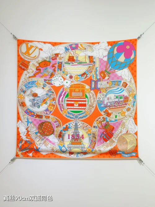 Louis Vuitton Reversible Silk Twill Scarf - 90 x 90 cm