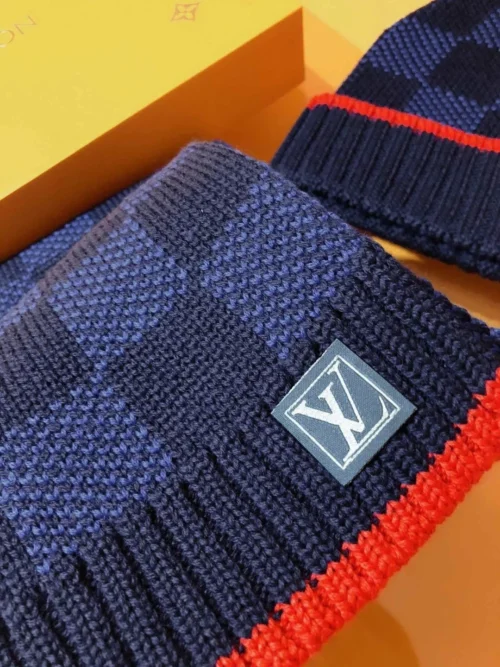 Louis Vuitton Hat and Scarf Set