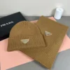 Prada Unisex Cashmere-Rabbit-Hair Hat and Scarf Set - Ref. SCPRADA0001