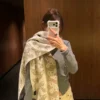 Vivienne Westwood Scarf with Allover Orb Logo Jacquard