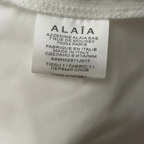Alaïa Women's Long-Sleeve Pleated Pleated Apparel - Ref. WCALAIA0002