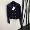 Balmain Women's Long-Sleeve Collared Double-Breasted Cardigan - Ref. WCBALMAIN0003