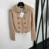 Balmain Women's Long-Sleeve Collared Double-Breasted Cardigan - Ref. WCBALMAIN0003